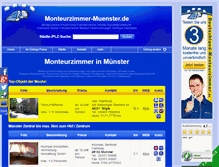 Tablet Screenshot of monteurzimmer-muenster.de